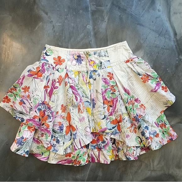 Anthropologie Leifsdottir Tiered Flounce Skirt - Picture 4 of 7